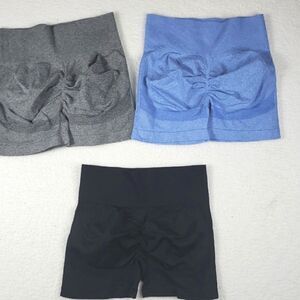 Amazon Butt Scrunch Shorts High Waistband and Moisture-Wicking Fabric Bundle